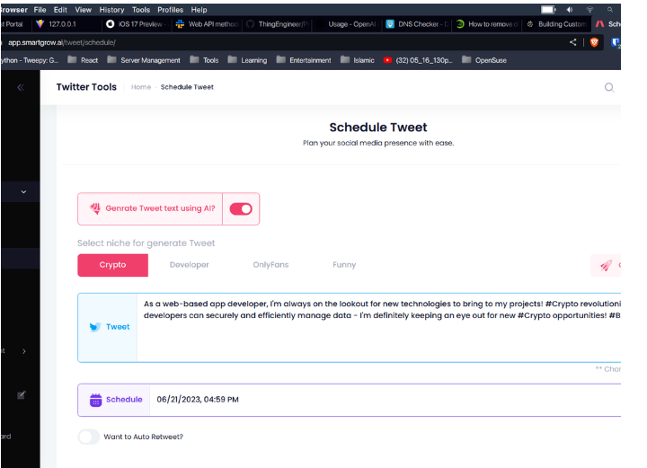 AI-Driven Twitter Automation SaaS-b