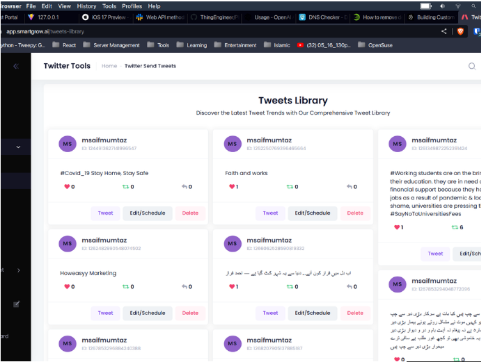 AI-Driven Twitter Automation SaaS-c