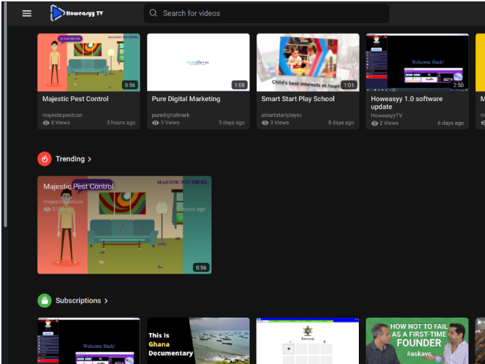 Youtube like video sharing website with live streaming-2